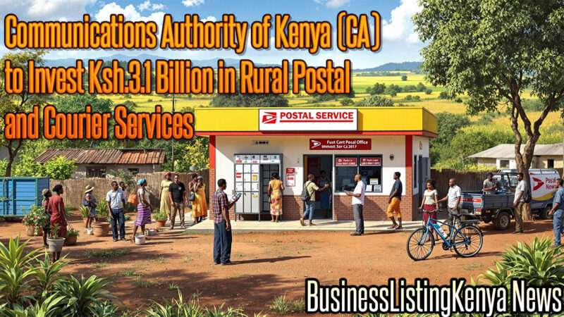 Communications Authority of Kenya (CA) to Invest Ksh.3.1 Billion