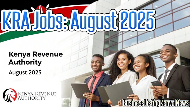 KRA Jobs Advertised in August 2025
