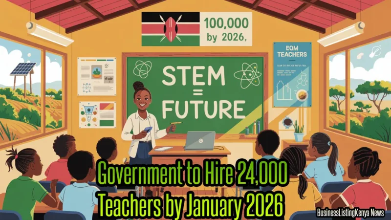 Government to Hire 24000 teachers by January 2026